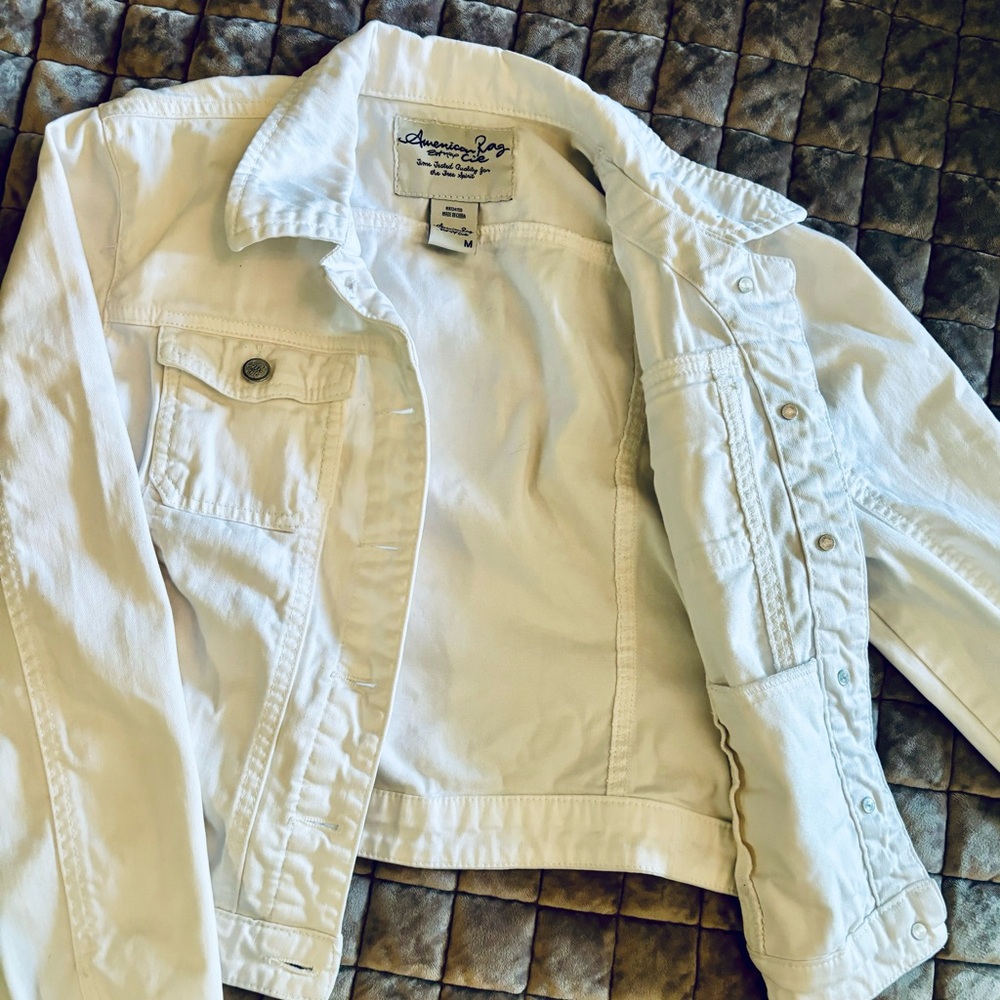 American Rag White Denim Jacket